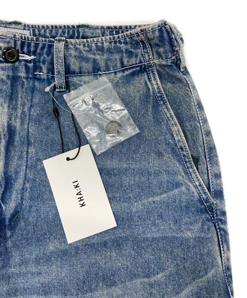 kha:ki（カーキ）kha:ki (カーキ) OVAL WIDE TROUSERS インディゴ サイズ:2の古着・服飾アイテム