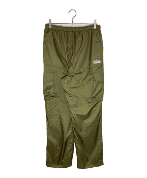 FIRST DOWN（ファーストダウン）FIRST DOWN (ファーストダウン) リップストップカーゴパンツ グリーン サイズ:Lの古着・服飾アイテム
