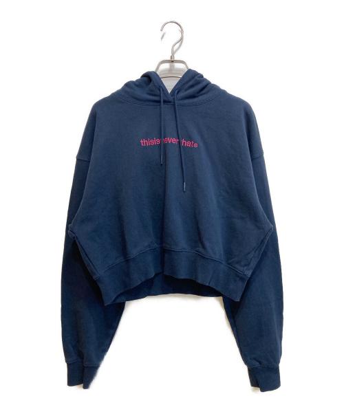 thisisneverthat（ディスイズネバーザット）thisisneverthat (ディスイズネバーザット) ロゴプルオーバーパーカー ネイビー サイズ:SIZE Sの古着・服飾アイテム