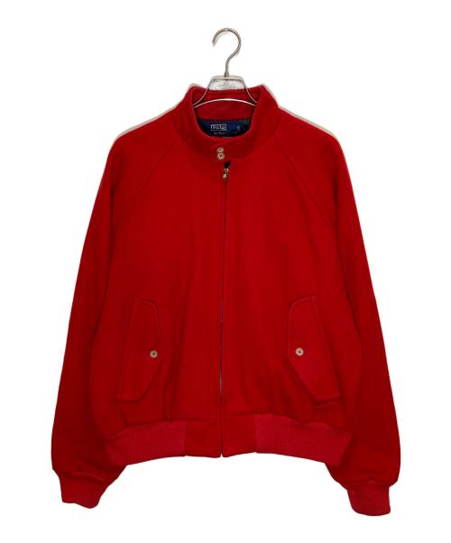 POLO RALPH LAUREN（ポロ・ラルフローレン）POLO RALPH LAUREN (ポロ・ラルフローレン) ウールハリントンジャケット レッド サイズ:Lの古着・服飾アイテム