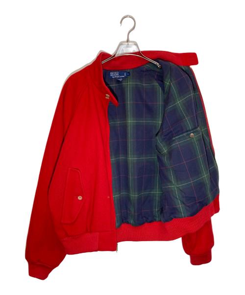 POLO RALPH LAUREN（ポロ・ラルフローレン）POLO RALPH LAUREN (ポロ・ラルフローレン) ウールハリントンジャケット レッド サイズ:Lの古着・服飾アイテム