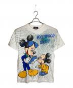 hollywood  mickey×GEMSハリウッドミッキー）の古着「90sプリントTシャツ」｜ホワイト