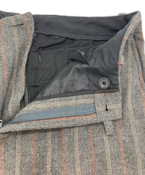 DRIES VAN NOTEN（ドリスヴァンノッテン）DRIES VAN NOTEN (ドリスヴァンノッテン) 90sストライプウールスラックス グレー サイズ:SIZE 48の古着・服飾アイテム