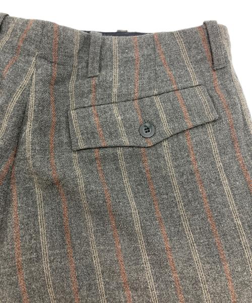 DRIES VAN NOTEN（ドリスヴァンノッテン）DRIES VAN NOTEN (ドリスヴァンノッテン) 90sストライプウールスラックス グレー サイズ:SIZE 48の古着・服飾アイテム
