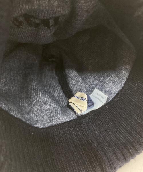 COMME des GARCONS SHIRT（コムデギャルソンシャツ）COMME des GARCONS SHIRT (コムデギャルソンシャツ) ニット帽 ネイビーの古着・服飾アイテム