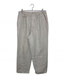 BEAMS PLUS（ビームスプラス）の古着「2 Pleats Relax Trousers COTTON Linen」｜ベージュ