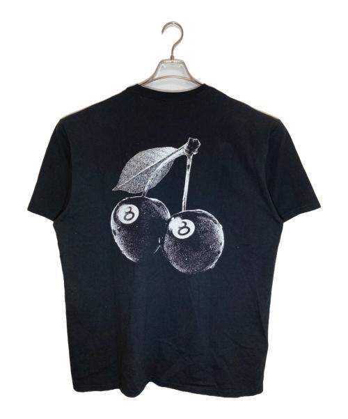 stussy（ステューシー）stussy (ステューシー) 8-BALL CHERRYS TEE ブラック サイズ:XLの古着・服飾アイテム