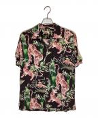 Sun Surfサンサーフ）の古着「アロハシャツ」｜ブラウン×ピンク