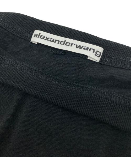 ALEXANDER WANG（アレキサンダー・ワン）ALEXANDER WANG (アレキサンダー・ワン) ロゴプリントTシャツ ブラック サイズ:XSの古着・服飾アイテム