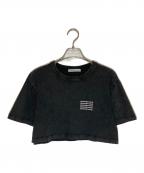 ALEXANDER WANGアレキサンダー・ワン）の古着「ロゴプリントクロップドTシャツ」｜グレー