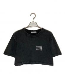 ALEXANDER WANG（アレキサンダー・ワン）の古着「ロゴプリントクロップドTシャツ」｜グレー