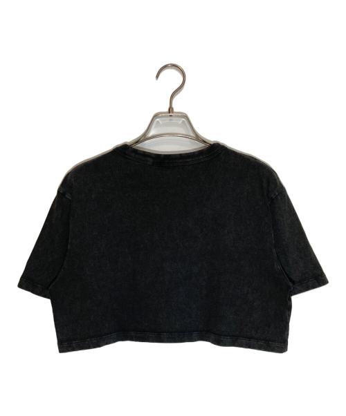 ALEXANDER WANG（アレキサンダー・ワン）ALEXANDER WANG (アレキサンダー・ワン) ロゴプリントクロップドTシャツ グレー サイズ:XSの古着・服飾アイテム