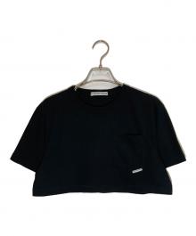 ALEXANDER WANG（アレキサンダー・ワン）の古着「ハイツイストクロップドTシャツ」｜ブラック
