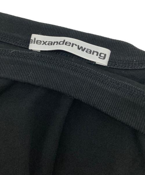 ALEXANDER WANG（アレキサンダー・ワン）ALEXANDER WANG (アレキサンダー・ワン) ハイツイストクロップドTシャツ ブラック サイズ:XSの古着・服飾アイテム