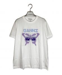 GANNI（ガニー）の古着「プリントTシャツ」｜ホワイト
