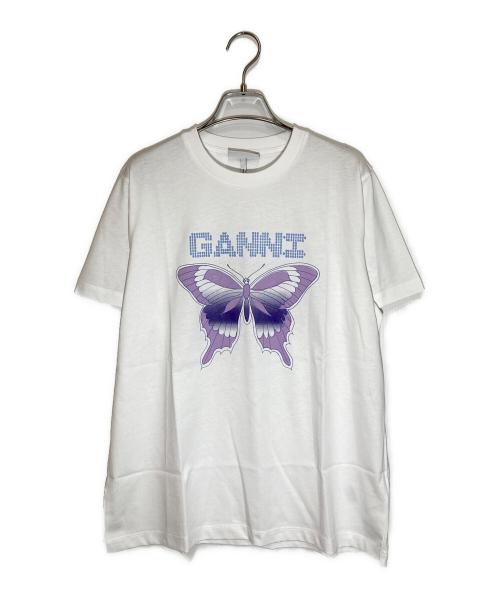 GANNI（ガニー）Ganni (ガニー) プリントTシャツ ホワイト サイズ:Sの古着・服飾アイテム