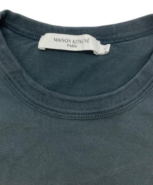 maison kitsune（メゾンキツネ）maison kitsune (メゾンキツネ) ダブルフォックスヘッドパッチＴシャツ ブラック サイズ:SIZE Sの古着・服飾アイテム