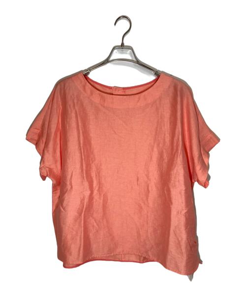 UNTITLED（アンタイトル）UNTITLED (アンタイトル) リネン混ブラウス ピンク サイズ:44の古着・服飾アイテム