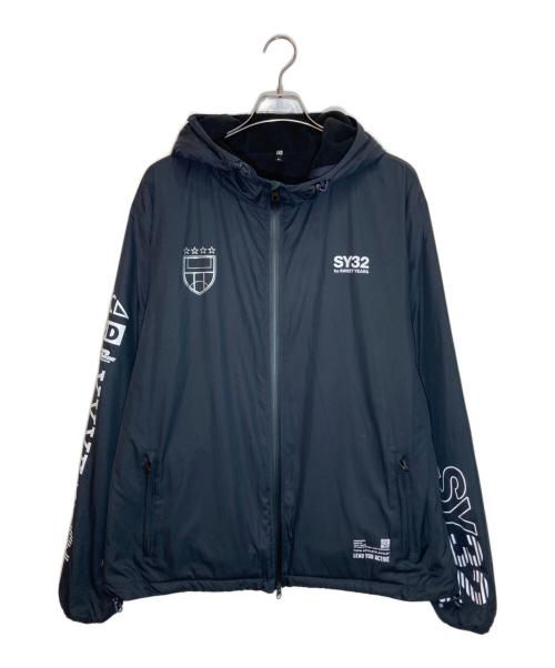 sy32 by sweet years（エスワイサーティトゥバイスィートイヤーズ）SY32 by SWEET YEARS (エスワイサーティトゥバイスィートイヤーズ) スイートイヤーズ ジップフーディー パーカー ブラック サイズ:XLの古着・服飾アイテム