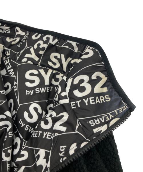 sy32 by sweet years（エスワイサーティトゥバイスィートイヤーズ）SY32 by SWEET YEARS (エスワイサーティトゥバイスィートイヤーズ) POLARTEC REVERSIBLE BR ブラック サイズ:XLの古着・服飾アイテム