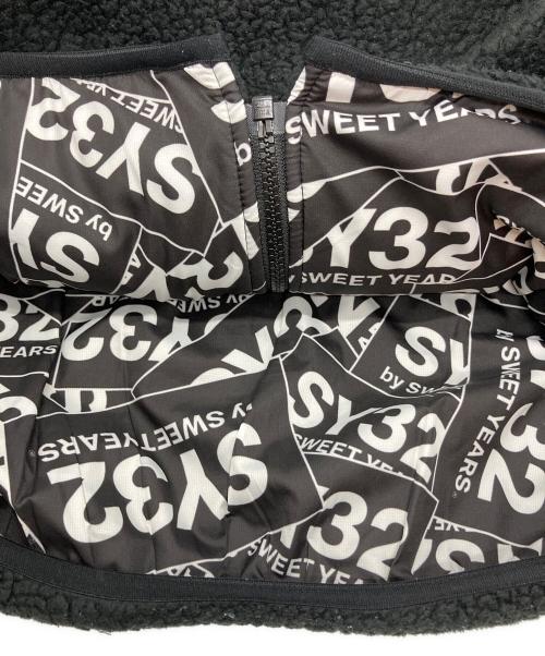 sy32 by sweet years（エスワイサーティトゥバイスィートイヤーズ）SY32 by SWEET YEARS (エスワイサーティトゥバイスィートイヤーズ) POLARTEC REVERSIBLE BR ブラック サイズ:XLの古着・服飾アイテム