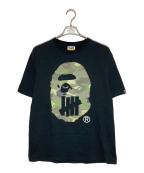 A BATHING APE×UNDEFEATEDアベイシングエイプ×アンディフィーテッド）の古着「プリントTシャツ」｜ブラック