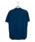 KITH (キス) バンドカラー半袖シャツ ネイビー サイズ:M：4000円