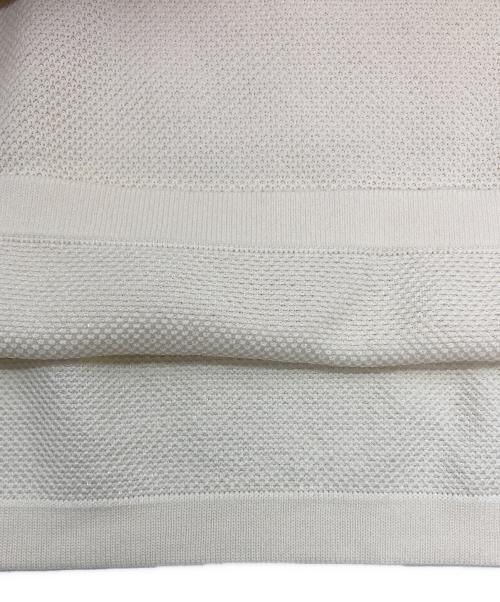 FRED PERRY（フレッドペリー）FRED PERRY (フレッドペリー) メッシュ ロゴ ノースリーブポロシャツ アイボリー サイズ:SIZE US6の古着・服飾アイテム