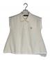 FRED PERRY（フレッドペリー）の古着「メッシュ ロゴ ノースリーブポロシャツ」｜アイボリー