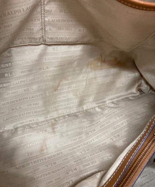 LAUREN RALPH LAUREN（ローレン ラルフ ローレン）LAUREN RALPH LAUREN (ローレン ラルフ ローレン) レザートートバッグ ブラウン サイズ:-の古着・服飾アイテム