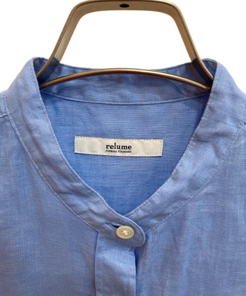 JOURNAL STANDARD relume（ジャーナルスタンダード レリューム）JOURNAL STANDARD relume (ジャーナルスタンダード レリューム) カラーリネンドロストシャツ ブルー サイズ:SIZE Freeの古着・服飾アイテム