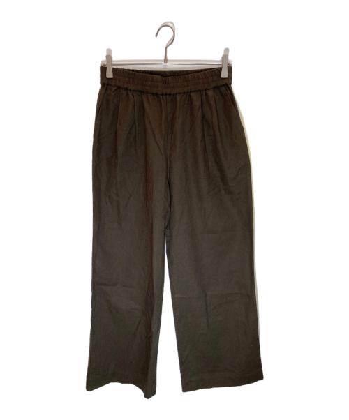 JOURNAL STANDARD relume（ジャーナルスタンダード レリューム）JOURNAL STANDARD relume (ジャーナルスタンダード レリューム) リネンコットンギャザータックパンツ ブラウン サイズ:SIZE M (38)の古着・服飾アイテム