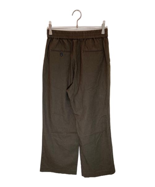 JOURNAL STANDARD relume（ジャーナルスタンダード レリューム）JOURNAL STANDARD relume (ジャーナルスタンダード レリューム) リネンコットンギャザータックパンツ ブラウン サイズ:SIZE M (38)の古着・服飾アイテム