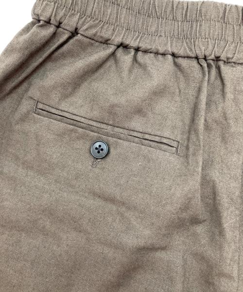 JOURNAL STANDARD relume（ジャーナルスタンダード レリューム）JOURNAL STANDARD relume (ジャーナルスタンダード レリューム) リネンコットンギャザータックパンツ ブラウン サイズ:SIZE M (38)の古着・服飾アイテム