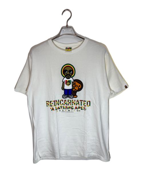A BATHING APE（アベイシングエイプ）A BATHING APE (アベイシングエイプ) SNOOP DOGG (スヌープドッグ) プリントTシャツ ホワイト サイズ:SIZE Lの古着・服飾アイテム