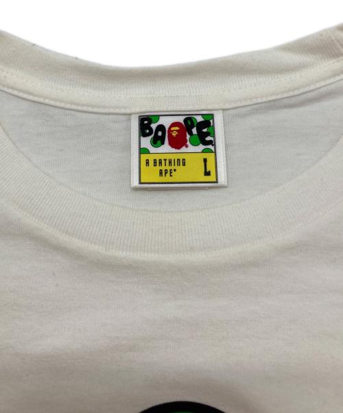 A BATHING APE（アベイシングエイプ）A BATHING APE (アベイシングエイプ) SNOOP DOGG (スヌープドッグ) プリントTシャツ ホワイト サイズ:SIZE Lの古着・服飾アイテム