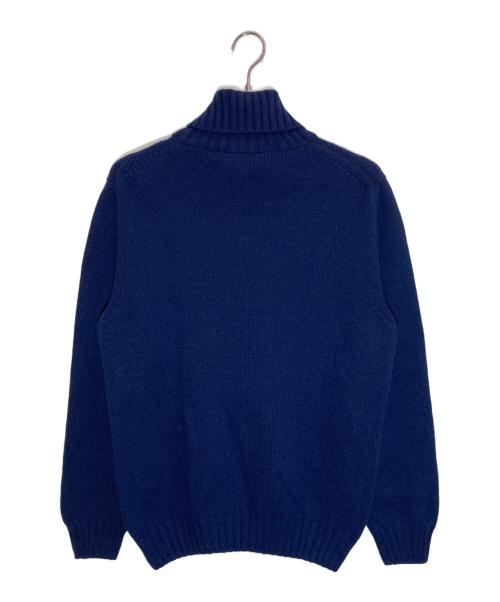 RING JACKET（リングジャケット）RING JACKET (リングジャケット) カシミヤタートルネックニット ネイビー サイズ:SIZE 48/Sの古着・服飾アイテム