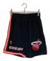 MITCHELL & NESS（ミッチェルアンドネス）の古着「メッシュハーフパンツ」｜ブラック