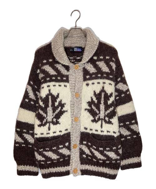 FIRST DOWN（ファーストダウン）FIRST DOWN (ファーストダウン) カウチンニットカーディガン ベージュ サイズ:SIZE Mの古着・服飾アイテム