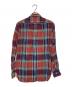 RALPH LAUREN (ラルフローレン) リネンブレンドチェックシャツ レッド×ネイビー サイズ:Ⅿ：4000円