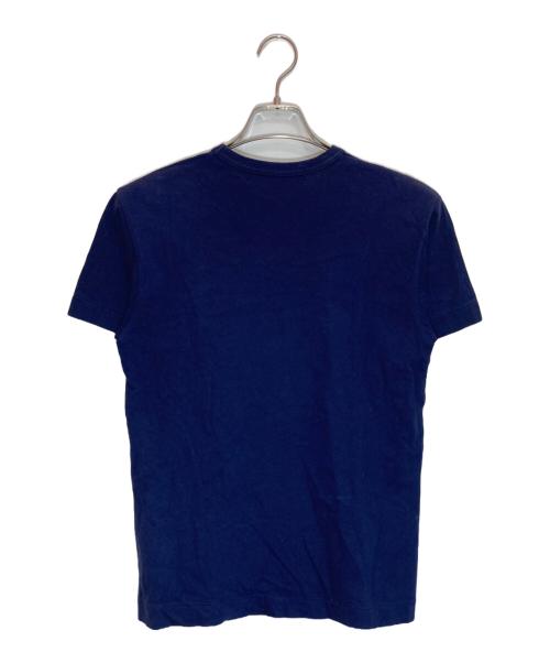 PLAY COMME des GARCONS（プレイコムデギャルソン）PLAY COMME des GARCONS (プレイコムデギャルソン) ダブルハートワッペンTシャツ ネイビー サイズ:Sの古着・服飾アイテム