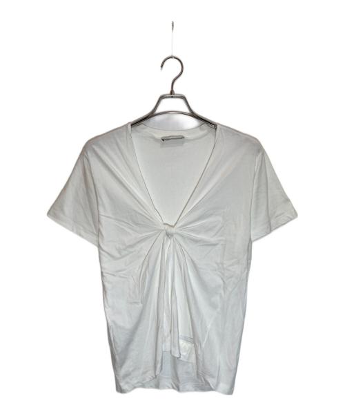 PRADA（プラダ）PRADA (プラダ) カシュクールカットソー ホワイト サイズ:Ⅿの古着・服飾アイテム