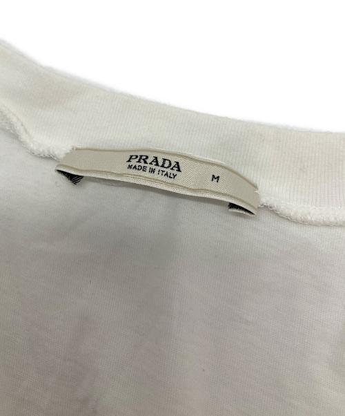 PRADA（プラダ）PRADA (プラダ) カシュクールカットソー ホワイト サイズ:Ⅿの古着・服飾アイテム