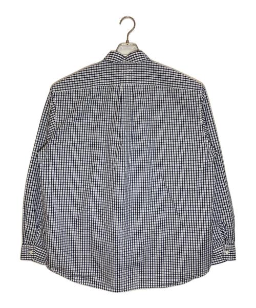 CAHLUMN（カウラム）CAHLUMN (カウラム) Magazine Pocket Broad Shirt ホワイト×ネイビー サイズ:Ⅿの古着・服飾アイテム