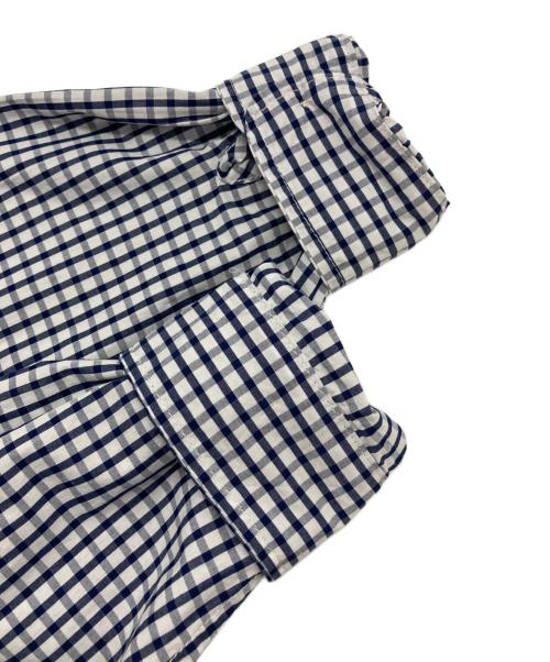 CAHLUMN（カウラム）CAHLUMN (カウラム) Magazine Pocket Broad Shirt ホワイト×ネイビー サイズ:Ⅿの古着・服飾アイテム