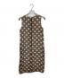 'S Max Mara (エスマックスマーラ) コットンシルクノースリーブドットワンピース ブラウン×ベージュ サイズ:SIZE J40：4000円
