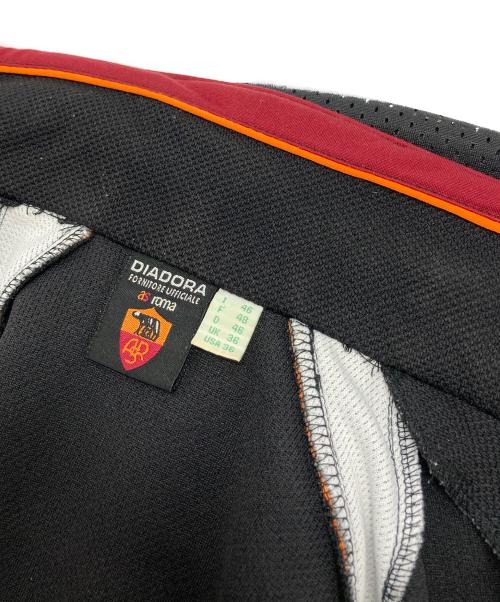 DIADORA（ディアドラ）DIADORA (ディアドラ) フーデッドジャケット ブラック×ボルドー サイズ:46の古着・服飾アイテム