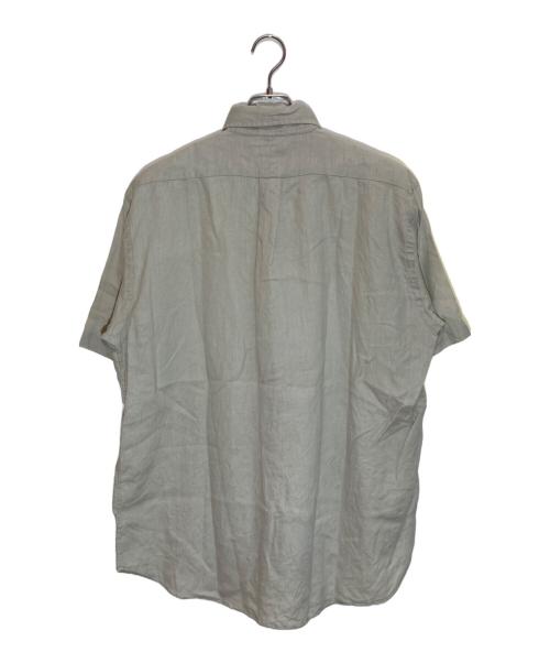 POLO RALPH LAUREN（ポロ・ラルフローレン）POLO RALPH LAUREN (ポロ・ラルフローレン) 半袖ボタンダウンリネンシャツ ベージュ サイズ:Sの古着・服飾アイテム