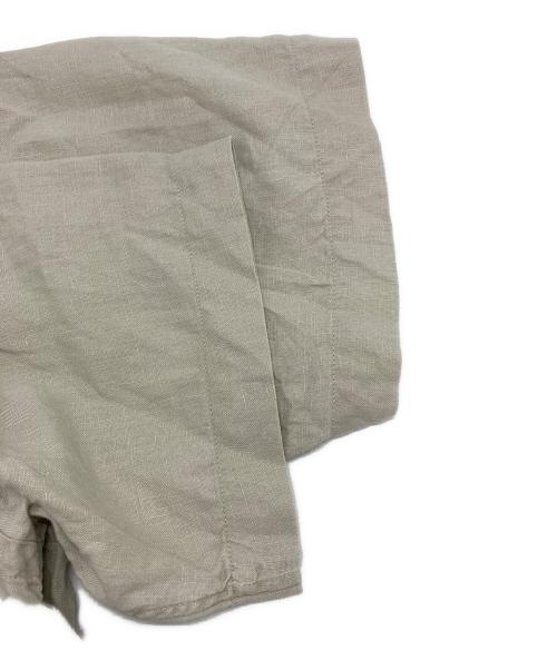 POLO RALPH LAUREN（ポロ・ラルフローレン）POLO RALPH LAUREN (ポロ・ラルフローレン) 半袖ボタンダウンリネンシャツ ベージュ サイズ:Sの古着・服飾アイテム