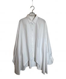 ENFOLD（エンフォルド）の古着「BALLON HEM SHIRT」｜ホワイト